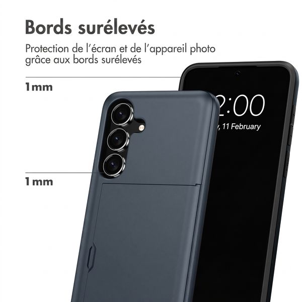 imoshion Coque arrière avec porte-cartes Samsung Galaxy S26 FE - Bleu foncé