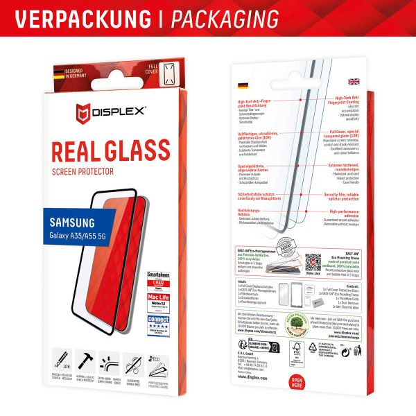 Displex Protection d'écran en verre trempé Real Glass Samsung Galaxy A35 / A55