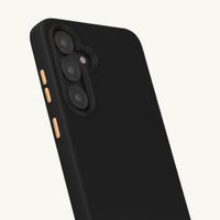Selencia Coque arrière Rivièra avec MagSafe avec crochets amovibles Samsung Galaxy S24 FE - Velvet Black
