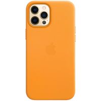 Apple 4 Pack Coque Leather Apple iPhone 12 Pro Max - California Poppy + Red + Deep Violet + Black