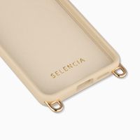 Selencia Coque arrière Rivièra avec MagSafe avec crochets amovibles Samsung Galaxy S25 / S24 - Milky Latte