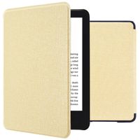 imoshion Étui de liseuse portefeuille Canvas Amazon Kindle (2024) / Amazon Kindle (2022) 11th gen - Glitter Dorée