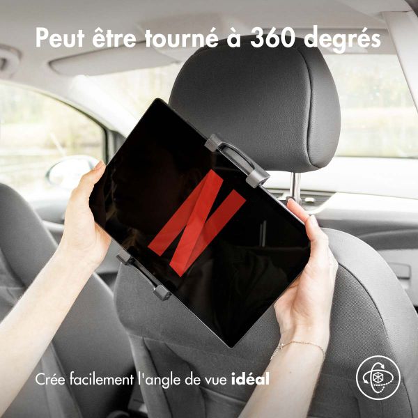 imoshion Support pour tablette à fixer sur l'appuie-tête de voiture - Noir