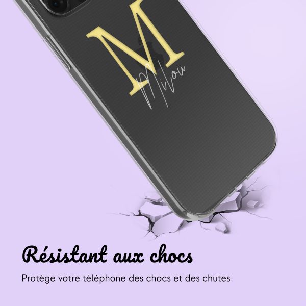 Coque avec votre propre photo et/ou texte Apple iPhone 12 (Pro) - Letter