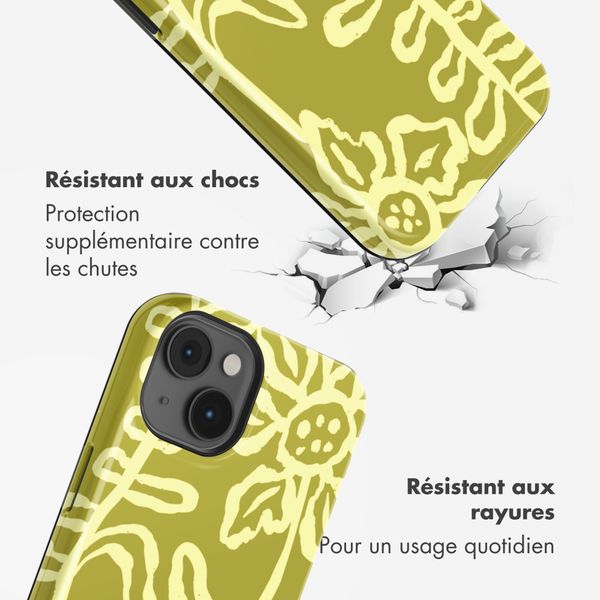 Selencia Coque arrière Vivid avec MagSafe Apple iPhone 14 - Chalky Bloom