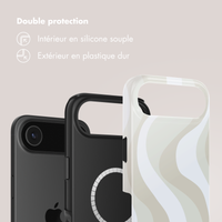 Selencia Coque arrière Vivid avec MagSafe Apple iPhone Air - Desert Waves Beige