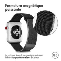 imoshion Bracelet magnétique milanais Apple Watch | 44/45/46/49 mm - Taille S - Noir