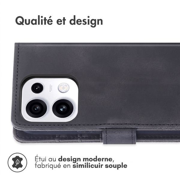 imoshion Etui de télephone portefeuille avec cordon Oppo Reno 16 F - Noir