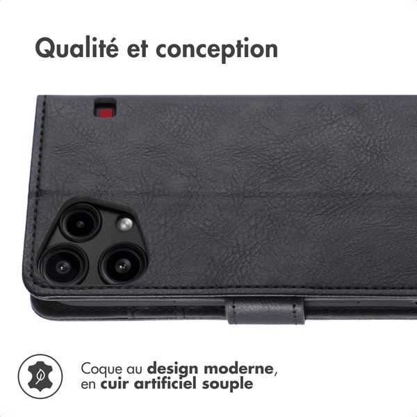 imoshion Étui de télephone portefeuille de luxe Nothing Phone (3a) Lite - Noir