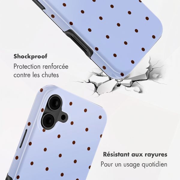 Selencia Coque arrière Vivid Apple iPhone 16 - Happy Dots Digital Sky