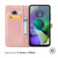 imoshion Etui de télephone Mandala Motorola Moto G54 - Rose Doré