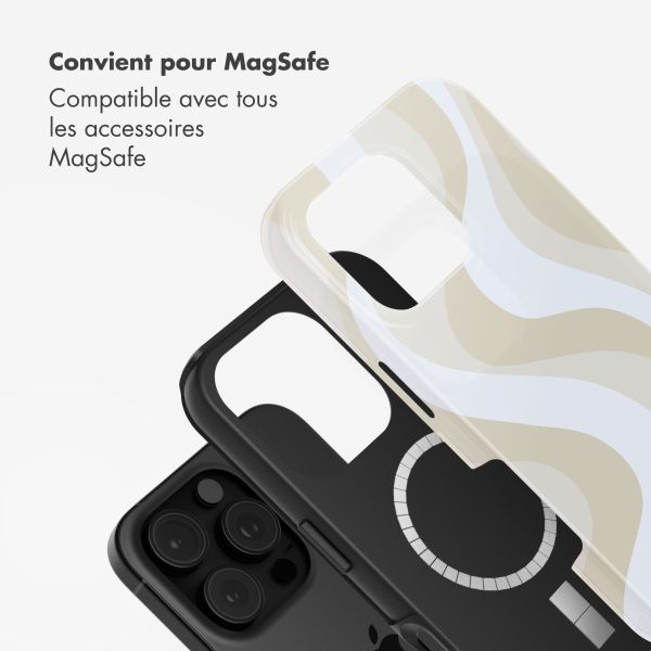 Selencia Coque arrière Vivid avec MagSafe Apple iPhone 16 Pro - Desert Waves Beige