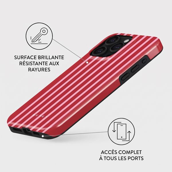 Burga Coque Tough MagSafe Apple iPhone 15 Pro - Strawberry Jam