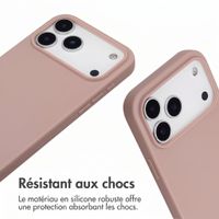 imoshion Coque en silicone avec cordon Apple iPhone 18 Pro / 17 Pro - Sand Pink