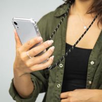 imoshion Coque arrière transparente avec cordon Samsung Galaxy S22 Plus - Noir & Doré