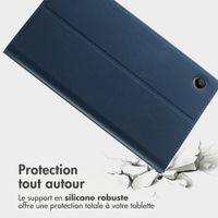 Accezz Coque tablette Classic Samsung Galaxy Tab A9 8.7 pouces - Bleu foncé