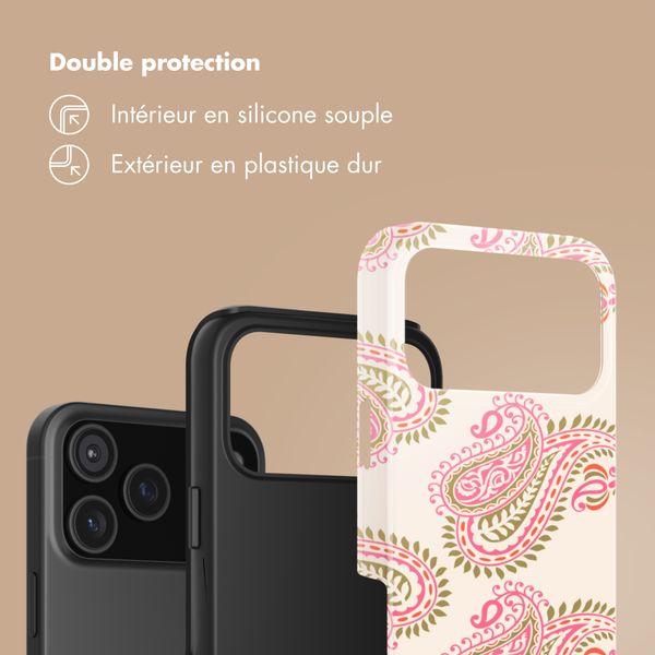 Selencia Coque arrière Vivid Apple iPhone 17 Pro Max - Paisley Blush