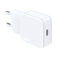 Accezz Chargeur GaN Ultra Slim - USB-C - 20 W - Blanc