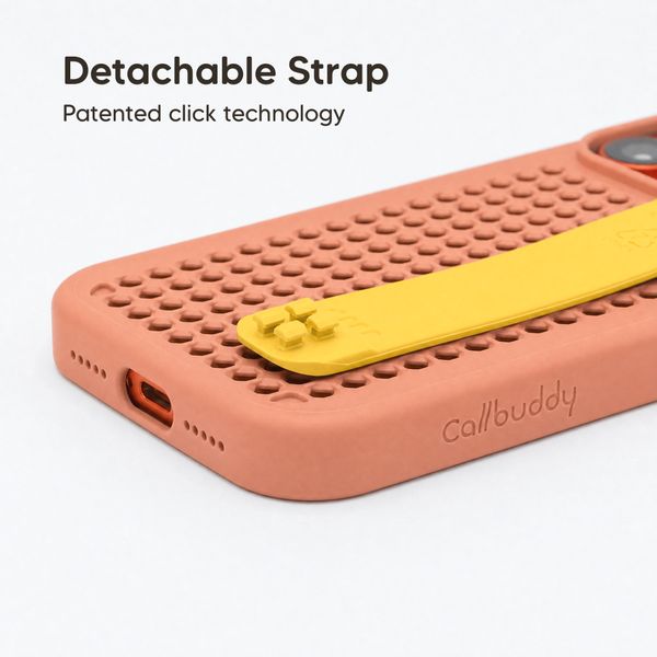 Callbuddy Coque avec strap Apple iPhone 17 Pro - Coral Pop