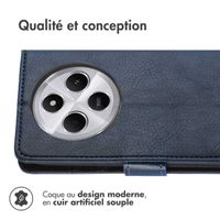 imoshion Étui de télephone portefeuille de luxe Xiaomi Redmi 14C - Bleu foncé