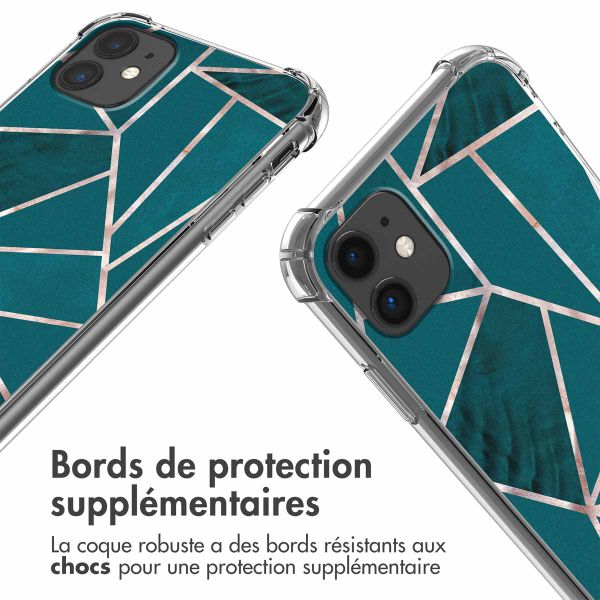 imoshion Coque Design avec cordon Apple iPhone 11 - Petrol Green Graphic