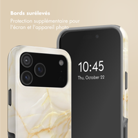 Selencia Coque arrière Vivid avec MagSafe Apple iPhone 17 Pro Max - Golden Beige Marble