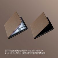 Selencia Coque tablette Riva Apple iPad Air 11 pouces (2026) M4 / (2025) M3 / (2024) M2 / Air 5 (2022) / Air 4 (2020) - Mocha Brown