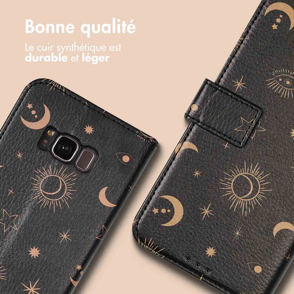 imoshion Étui de télephone portefeuille Design Samsung Galaxy S8 - Sky Black