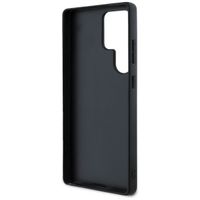 Guess Coque 4G Metal Logo Saffiano Samsung Galaxy S25 Ultra - Noir