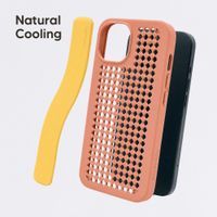 Callbuddy Coque avec strap Apple iPhone 17e / 16e / 15 / 14 / 13 - Coral Pop