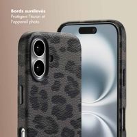 Selencia Coque Sabi imprimé panthère avec MagSafe Apple iPhone 16 - Midnight Black