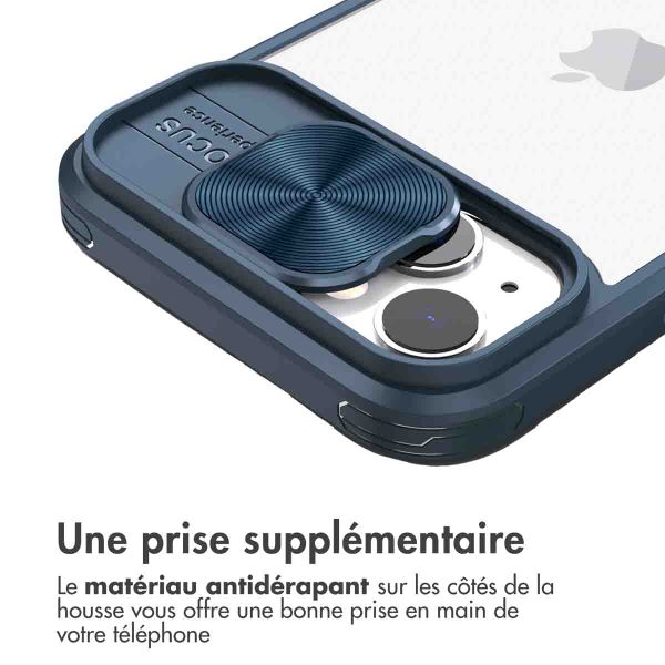 imoshion Coque arrière Camslider Apple iPhone 14 - Bleu foncé