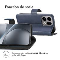 imoshion Étui de télephone portefeuille de luxe Oppo Find X9 - Bleu foncé