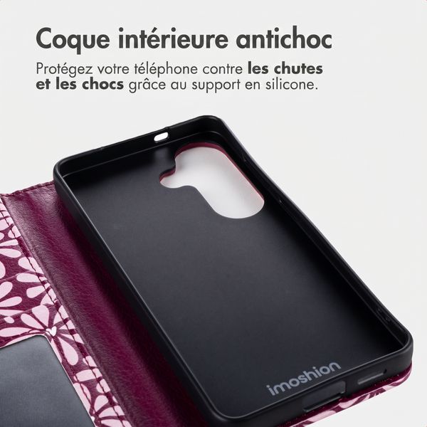 imoshion Étui de télephone portefeuille Design Samsung Galaxy S26 - Bloom Love Blush