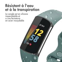 imoshion Bracelet silicone Fitbit Charge 5 / 6 - S - Olive Green