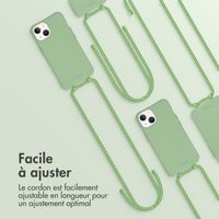 imoshion Coque de couleur avec cordon amovible Apple iPhone 13 - Vert