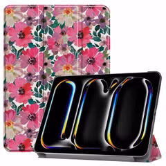 imoshion Coque tablette Design Trifold Apple iPad Pro 11 (2025) M5 / (2024) M4 - Floral Water Color