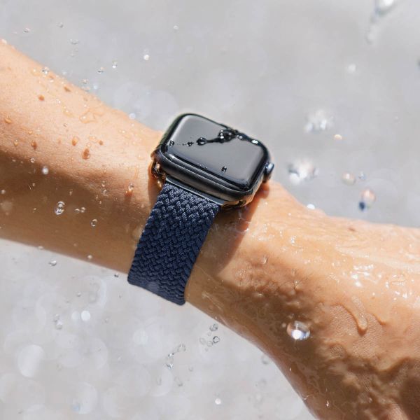 Uniq Bracelet tressé Aspen Apple Watch | 44/45/46/49 mm - Oxford Blue