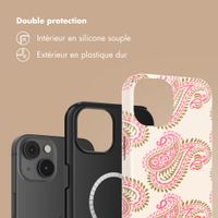Selencia Coque arrière Vivid avec MagSafe Apple iPhone 14 - Paisley Blush