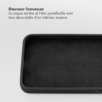 Accezz Coque portefeuille Edge amovible avec MagSafe Samsung Galaxy A27 (5G) - Noir