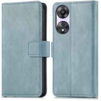 imoshion Étui de télephone portefeuille de luxe Oppo A58 - Bleu clair