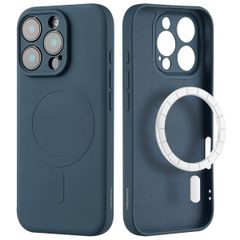 imoshion Coque Couleur avec MagSafe Apple iPhone 16 Pro Max - Bleu foncé