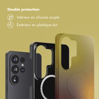 Selencia Coque arrière Vivid avec MagSafe Samsung Galaxy S26 Ultra - Gradient Olive Dust