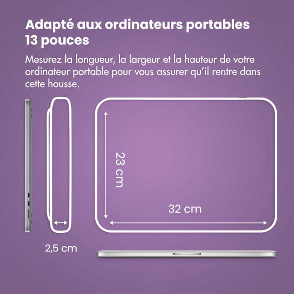 imoshion Pochette ordinateur avec compartiment 13 pouces - Sandstone