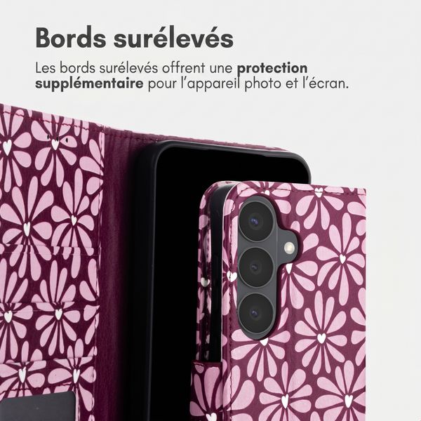 imoshion Étui de télephone portefeuille Design Samsung Galaxy S26 - Bloom Love Blush