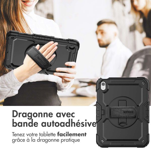 Accezz Coque arrière Defender XT Apple iPad 11 (2025) 11 pouces A16 / iPad 10 (2022) 10.9 pouces - Noir