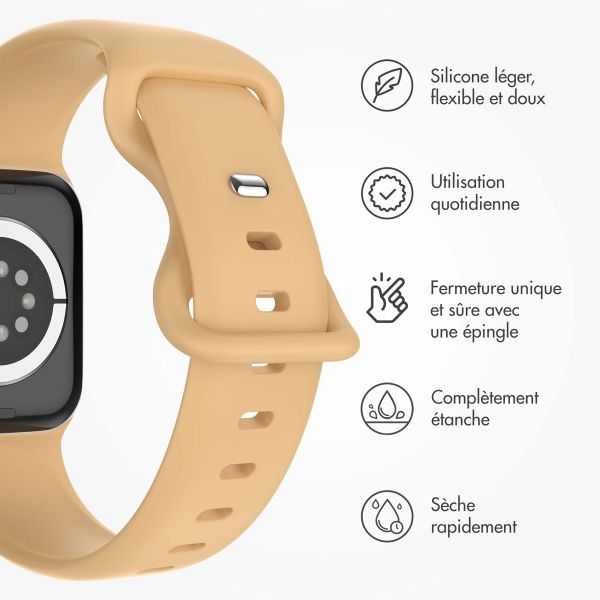 imoshion Bracelet en silicone⁺ Apple Watch | 38/40/41/42 mm - Taille S/M - Walnut