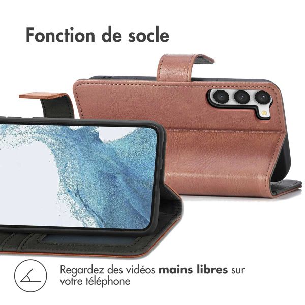 imoshion Étui de télephone portefeuille de luxe Samsung Galaxy S23 - Marron