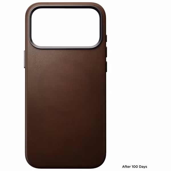 Nomad Coque arrière Traditional Leather avec MagSafe Apple iPhone 18 Pro Max - Brown