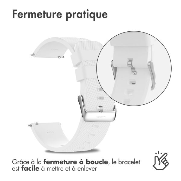 imoshion Bracelet en silicone Samsung Galaxy Watch 7 40/44 mm - Blanc